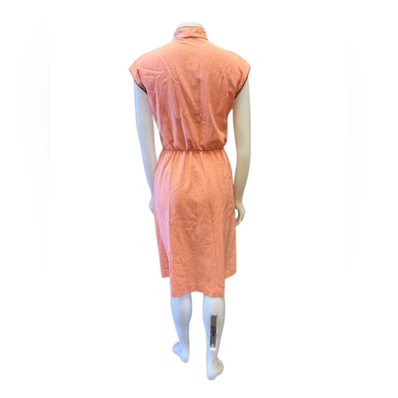 Algo Vintage Dress Pink Midi Size 11 GUC ( missing belt) - Picture 3 of 9